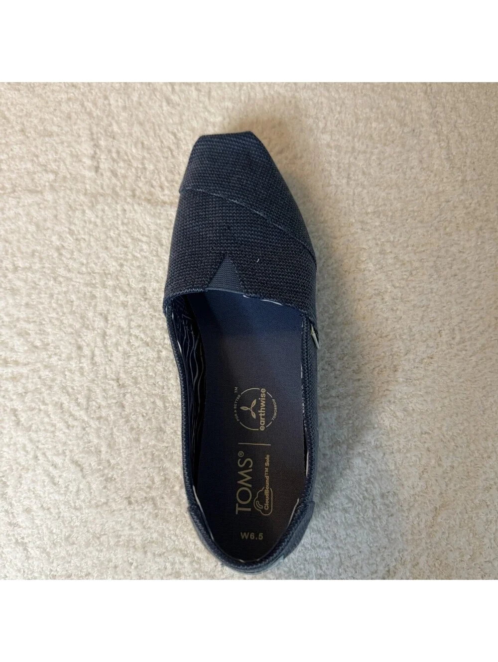 TOMS Alpargata Women’s 6.5 Slate Blue Ortholite Slip On Shoes NWT